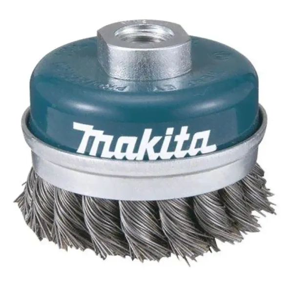 Чашечная щетка Makita, 100мм, пучки витой проволоки (D-29290)