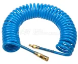 Шланг полиуретан (PU) 12*8, витой, 10 м, синий, БРС в комплекте